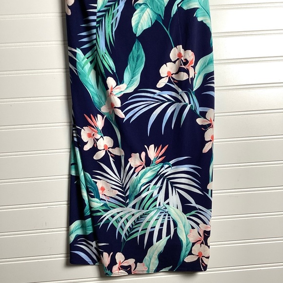 Tommy Bahamas Dress Women CS/TP Ladies Blue Floral Outdoors Polyester Casual - Picture 7 of 9